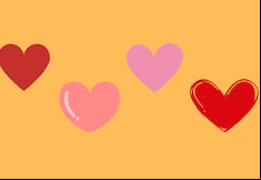 Choose one of the hearts in the image to discover what feeling rules your life