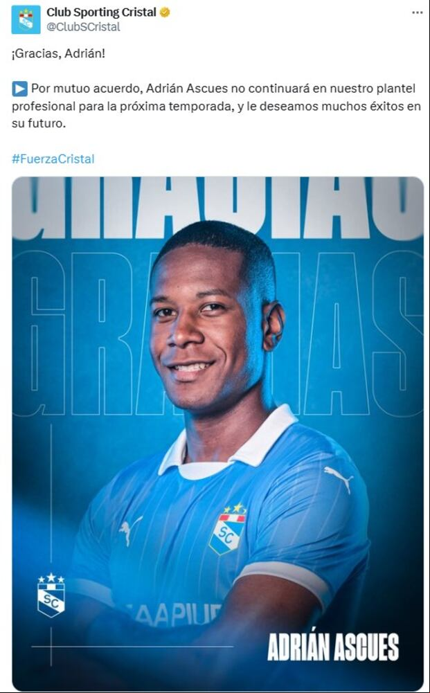Comunicado de Sporting Cristal.
