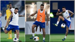 Un paso gigante para ‘Ney’: volvió a entrenar con Al-Hilal tras casi un año después de su lesión