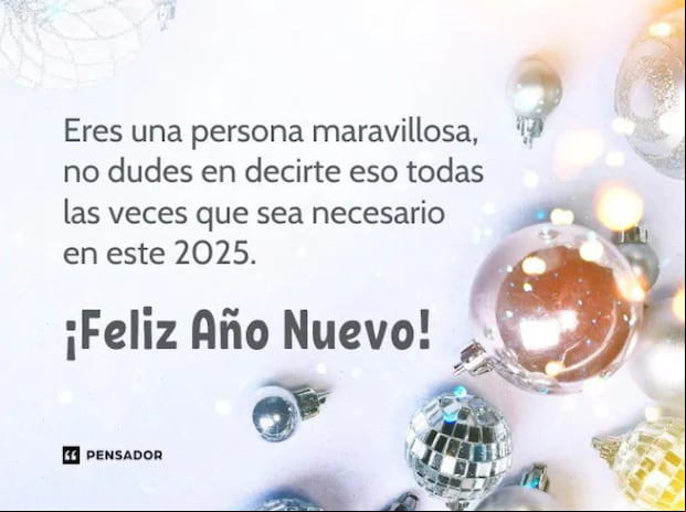 Imágenes para dedicar a tus seres queridos en Año Nuevo 2025. (Foto: Pinterest).