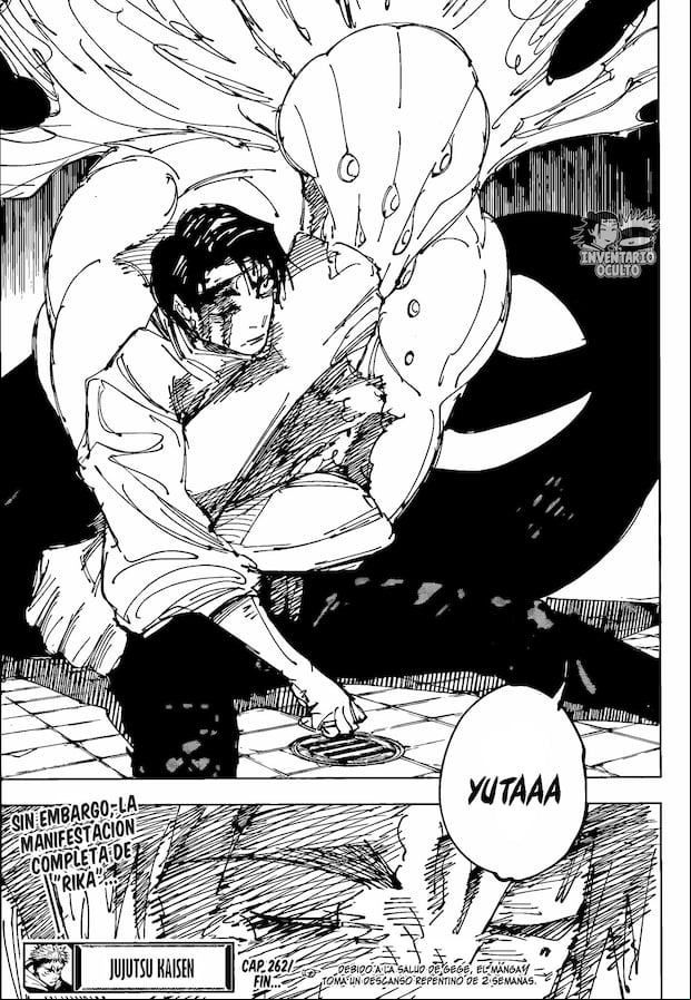 Jujutsu Kaisen spoiler 262 (Foto: nventario_JJKL)