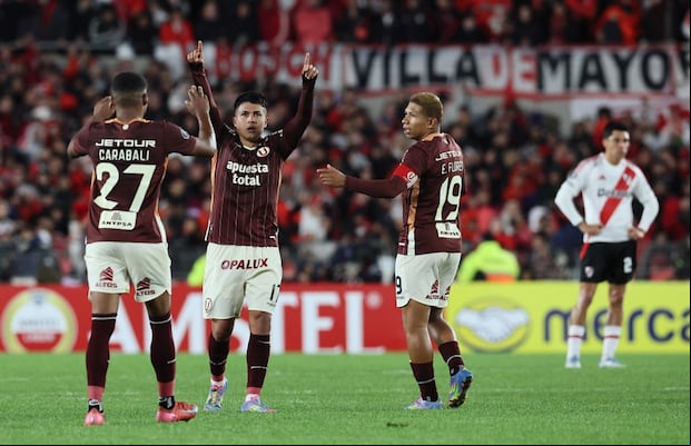 Jairo Concha marcó el gol de la clasificación ante River Plate en Argentina. (Foto: AFP)