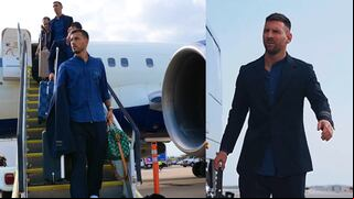 La selección argentina estrena nuevo look en Houston y Lionel Messi se vuelve viral