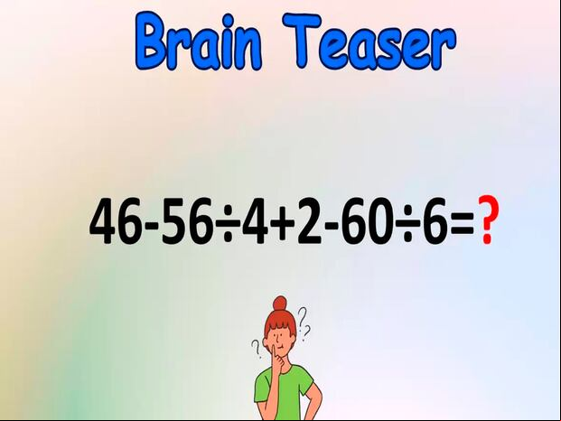 Tu inteligencia será puesta a prueba aquí. Solo intenta resolver rápidamente el reto matemático.| Foto: fresherslive