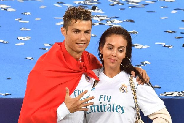 Georgina Rodríguez y Cristiano Ronaldo se conocieron en 2017, cuando el portugués era delantero del Real Madrid (Foto: AFP)