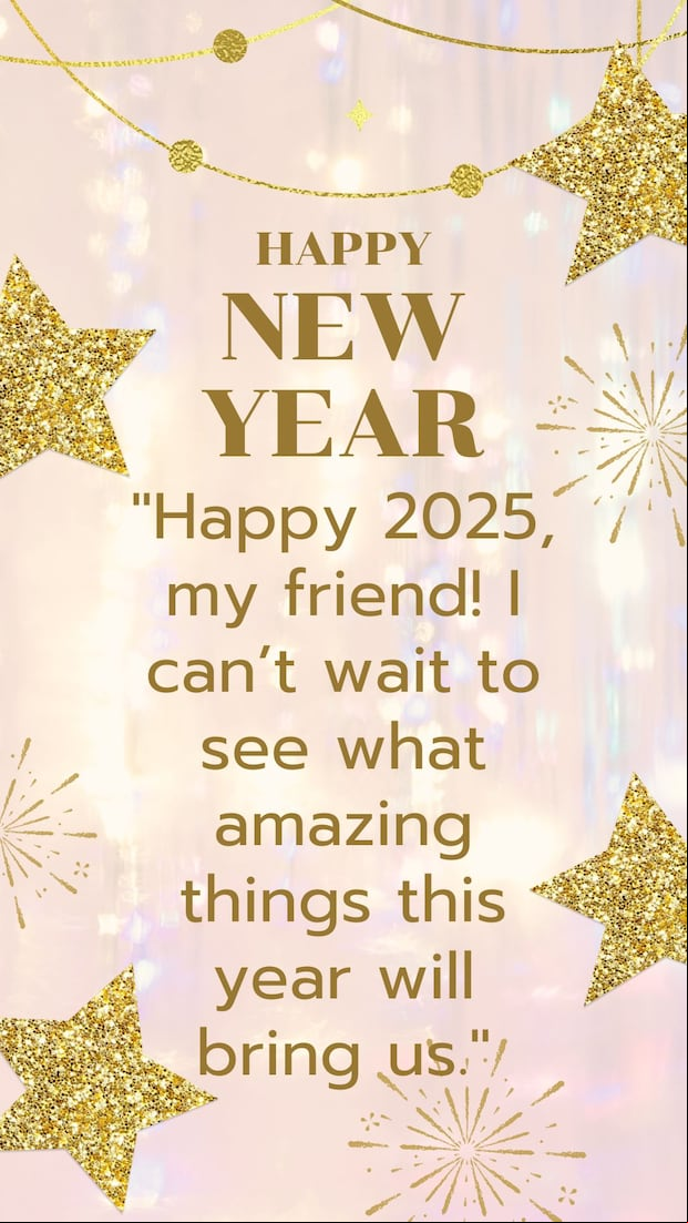 Happy New Year 2025 Advance Wishes Images, Status, Quotes, Wallpapers, Whatsapp Messages, Photos, Pics: Find the perfect greetings to share with loved ones. Celebrate the new year with joy and happiness (Photo: Canva.com)