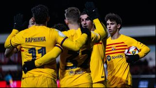 ¡Sin problemas! Barcelona venció 3-2 a Barbastro y avanza en la Copa del Rey