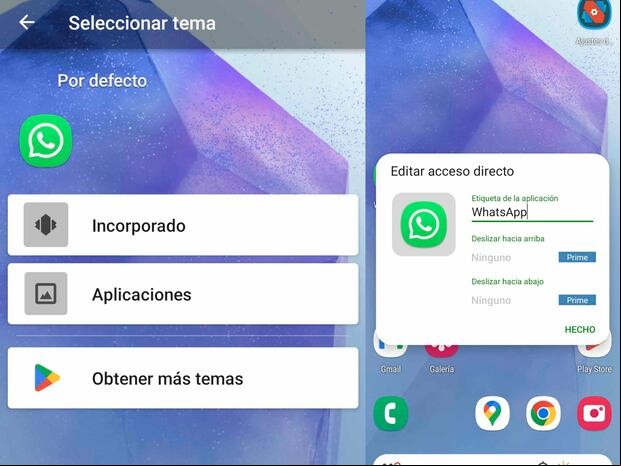 WHATSAPP | Cuando logres los demás pasos, toca colocar el ícono nuevo de WhatsApp en "moco ciruela". (Foto: MAG - Rommel Yupanqui)