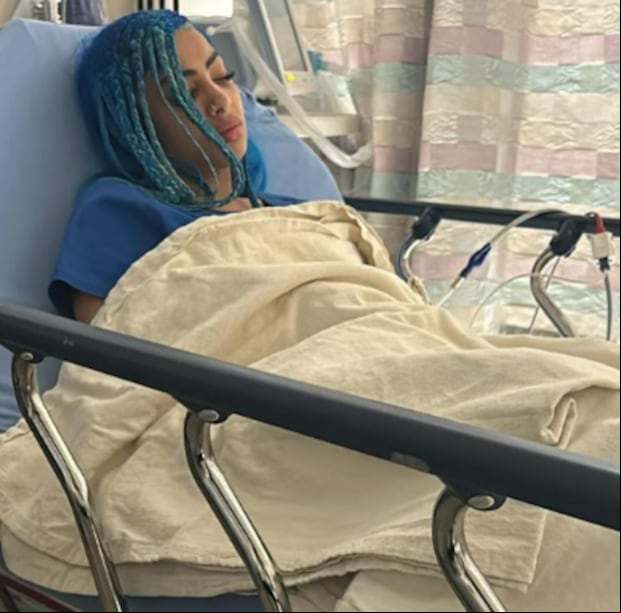 El escándalo de Yailin y Tekashi pasó a mayores con el internamiento de la dominicana al hospital (Foto: Famososvipnews / Instagram)