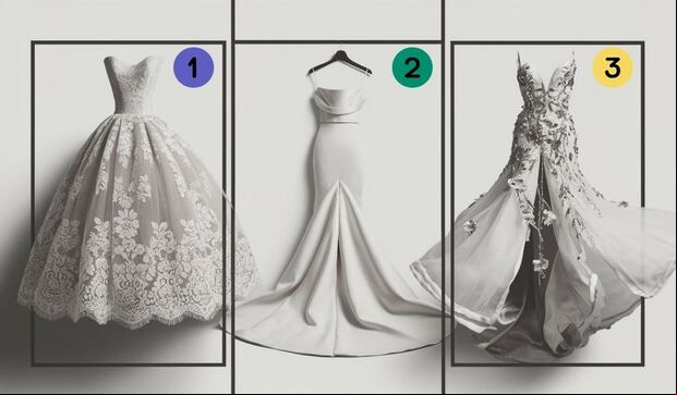 Elige uno de los vestidos de novia para descubrir si eres una persona romántica (Foto: Depor).