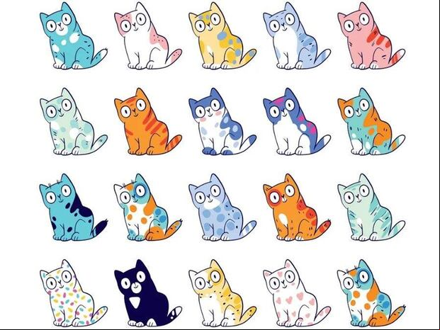 DESAFÍO VISUAL | Dentro de esta multitud felina, dos gatos idénticos acechan escondidos a plena vista, ¿podrás encontrarlos en 8 segundos? | jagranjosh