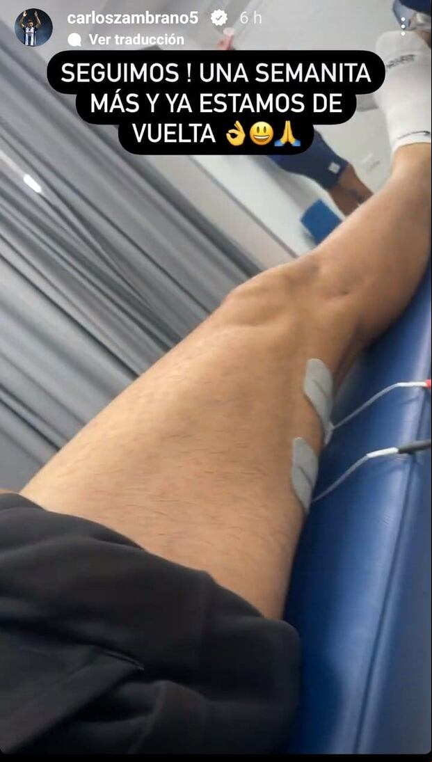 Carlos Zambrano va dejando su lesión en el pasado (Captura)