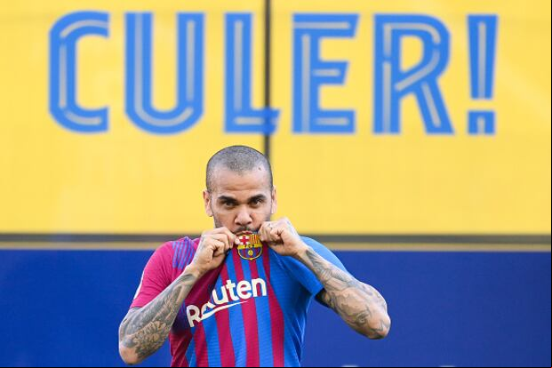 Dani Alves volvió a Barcelona en 2021 para su segunda etapa con el cuadro azulgrana. (Foto: Getty Images)