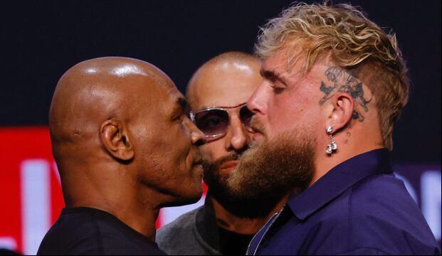 Mike Tyson goes head to head against Jake Paul on a boxing night in the United States. (AFP)