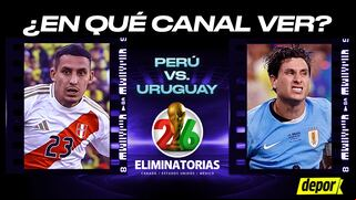 En qué canales TV ver Perú vs. Uruguay por Eliminatorias