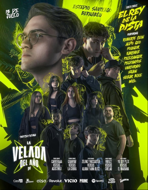 Póster oficial de la velada del año (Foto: Ibai / X)