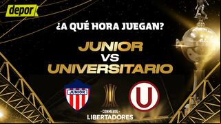 A qué hora juega Junior vs. Universitario de Deportes