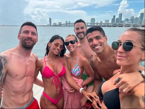 Lionel Messi y Antonella Rucozzo disfrutan de sus vacaciones en Miami. (Foto: antonelaroccuzzo).