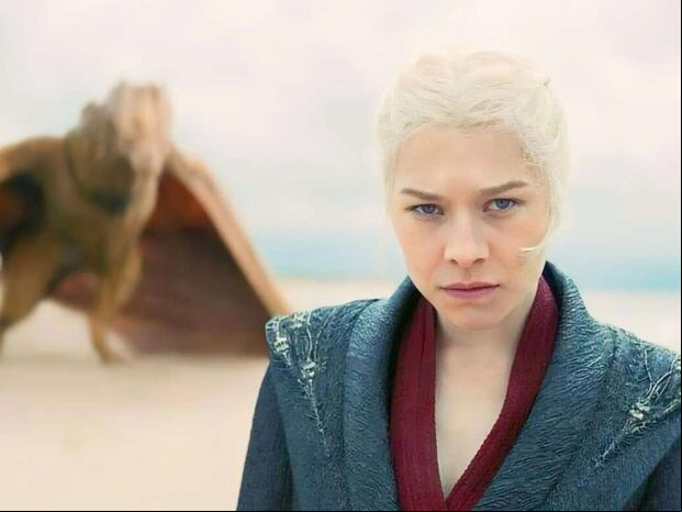 La reina Rhaenyra Targaryen es la jinete de Syrax, tal como se aprecia en la serie "House of the Dragon" (Foto: HBO)