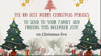 ◉ Top 100 Merry Christmas phrases to send to your family & friends this Dec 25th on Christmas Eve