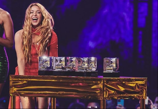 Shakira triunfó en los Premios Juventud 2023. (Foto: Ig/ @premiosjuventud).