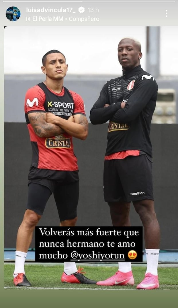 El mensaje de Advíncula para Yotún (Captura)