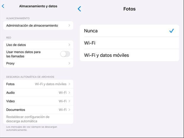 WHATSAPP | No olvides desactivar el guardado automático. (Foto: MAG - Rommel Yupanqui)