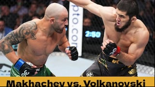 Islam Makhachev venció a Alexander Volkanovski por KO y retiene el Campeonato