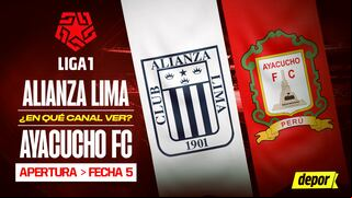 ¿En qué canales ver Alianza Lima vs. Ayacucho FC y a qué hora por Liga 1?