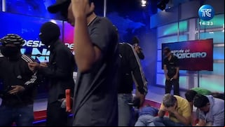Toma de Canal TC Ecuador: delincuentes irrumpieron set de televisión en Guayaquil
