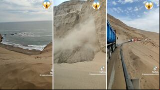 Susto captado en TikTok: pasa momento crítico en Pasamayo durante sismo en Lima