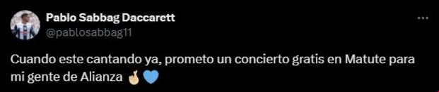 La promesa de Sabbag para los hinchas de Alianza Lima.