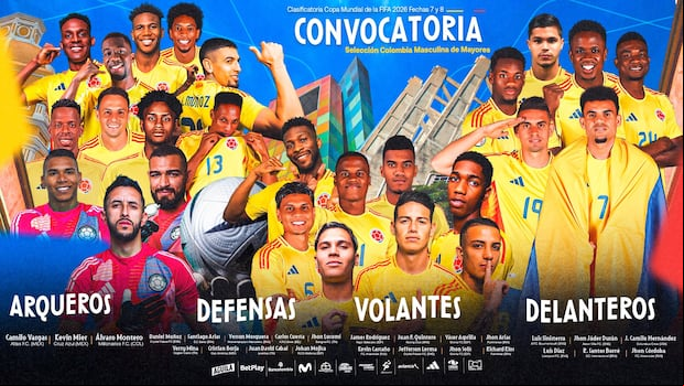 Convocados de Colombia para partidos ante Perú y Argentina. (Foto: Selección de Colombia)
