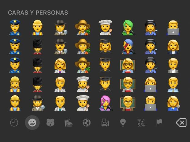WHATSAPP | También puedes enviar emojis con diversas profesiones en la app. (Foto: Depor - Rommel Yupanqui)
