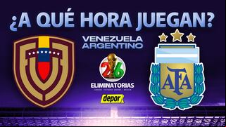 A qué hora juegan Venezuela vs. Argentina por Eliminatorias