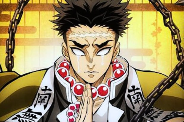 Gyomei Himejima, el Pilar de la Roca, es uno de los cazadores de demonios más poderosos y deberá entrenar a Tanjiro en “Kimetsu no Yaiba Temporada 4” para enfrentarse a Muzan (Foto: Ufotable)