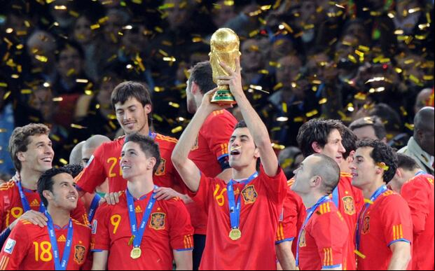 España venció a Países Bajos en la final del Mundial 2010. (Foto: AFP)