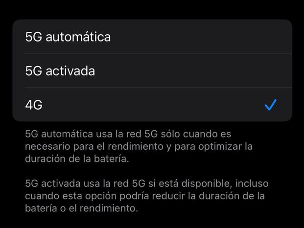 IPHONE | Te recomiendo siempre desactivar el 5G. (Foto: Depor - Rommel Yupanqui)