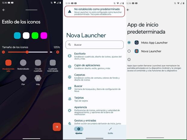 Recuerda establecer como predeterminada Nova Launcher para que funcione. (Foto: Depor - Rommel Yupanqui)