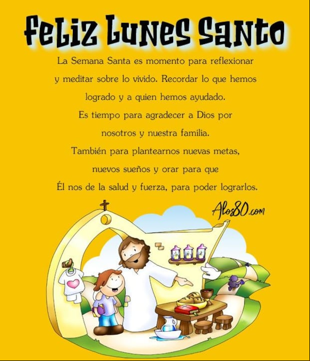 Frases para el Lunes Santo 2023: mensajes e imágenes para compartir en Semana Santa (Foto: Pinterest).