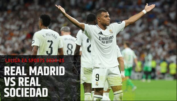 A qué hora juega y qué canal transmite Real Madrid vs. Real Sociedad por LaLiga EA Sports 2024-25 | Foto: AFP/ Composición Mix