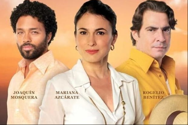 Jair Romero da vida a Joaquín Mosquera / Joseph Stewart, Paula Castaño da vida a Mariana Mercedes Azcárate Ávila y Luis Gerónimo Abreu da vida a Rogelio Benítez en la telenovela "Devuélveme la vida" (Foto: Caracol Televisión)