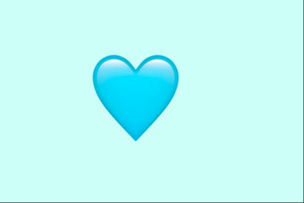 Si tu mejor amigo te mandó el corazón celeste, entonces entérate qué es lo que significa en WhatsApp. (Foto: Emojipedia)