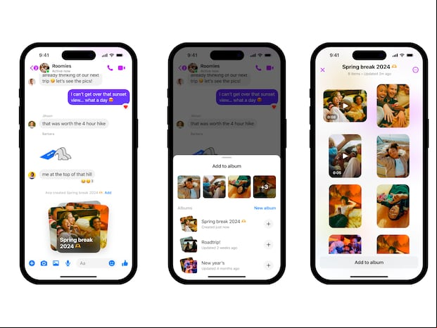 FACEBOOK | También se ha integrado la función para poder crear álbumes. (Foto: Meta)