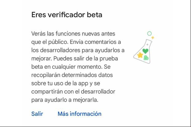 Esto aparecerá cuando te unas a WhatsApp Beta. (Foto: Depor)