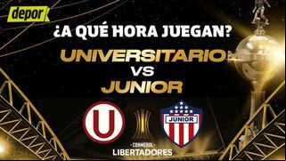 Universitario vs. Junior: a qué hora juegan por la Copa Libertadores