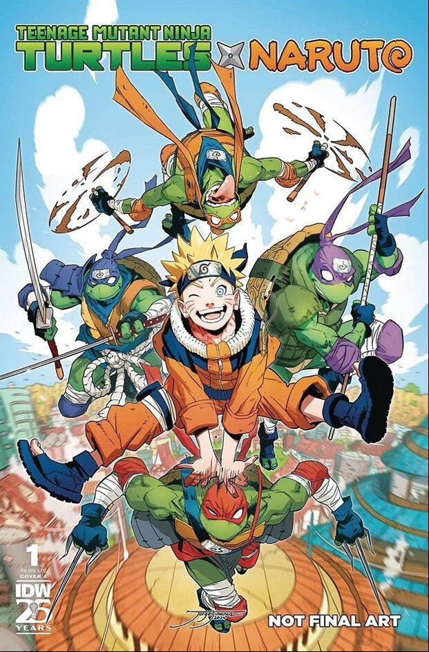 Naruto x Tortugas Ninja se unen en una inesperada aventura (Foto: IDW)