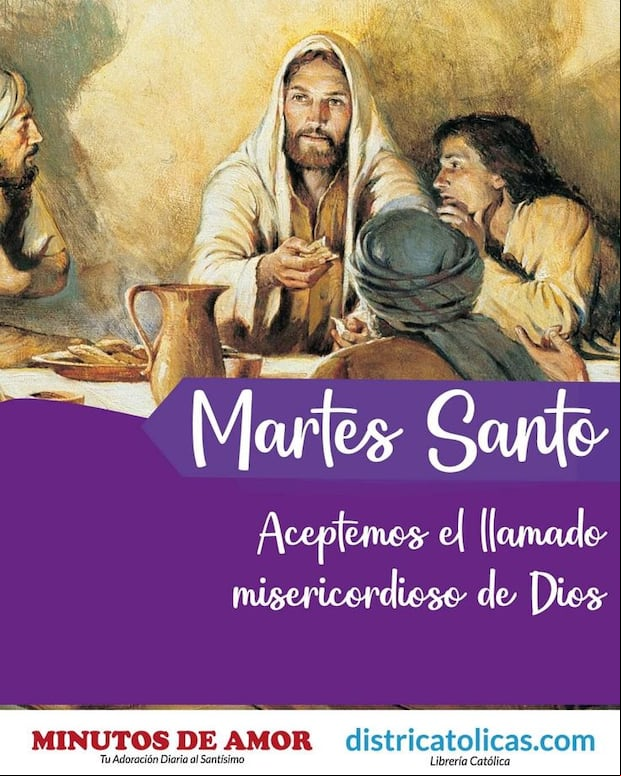 Imágenes por Martes Santo para compartir en redes sociales (Foto: Pinterest).