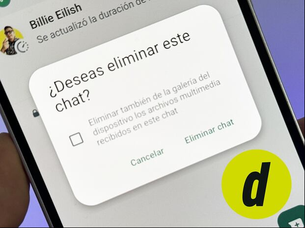 WHATSAPP | Lo más recomendable será eliminar la conversación y empezar desde cero. (Foto: Depor - Rommel Yupanqui)