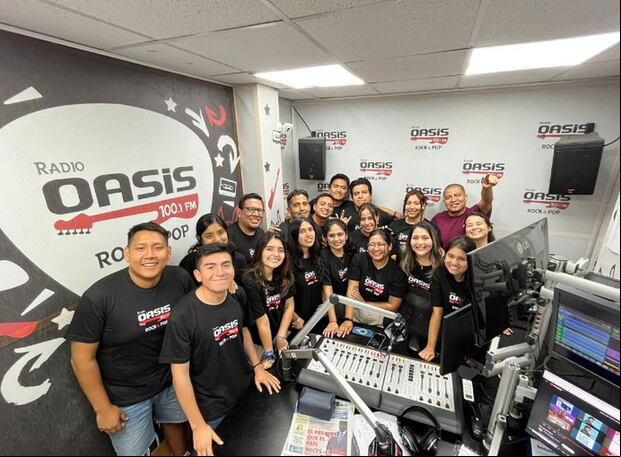 La foto de la producción del programa de Daniel Marquina en Oasis. (Foto: Difusión)